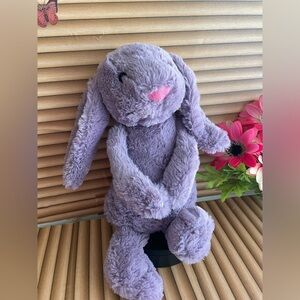 Jellycat Lavender Plush Bunny with Pink Nose
